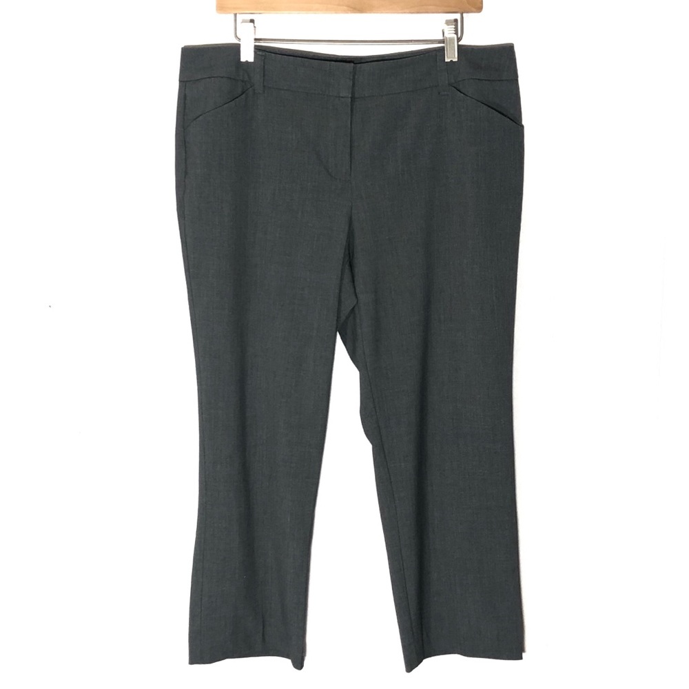 New York & Company Stretch Capri Gray Size 12